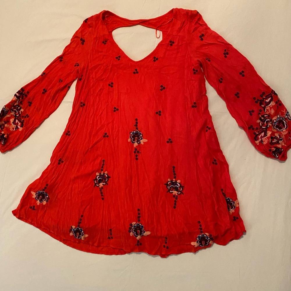 Boho mini dress by Free People NWT